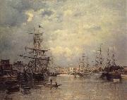 Stanislas lepine The Port of Caen oil painting artist